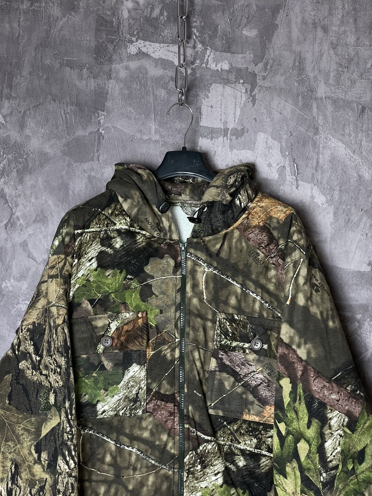 Mossy Oaks × Realtree × Vintage Vintage Y2k Mossy Oak Camo Zip Up Jacket Size US L / EU 52-54 / 3 - 3 Thumbnail