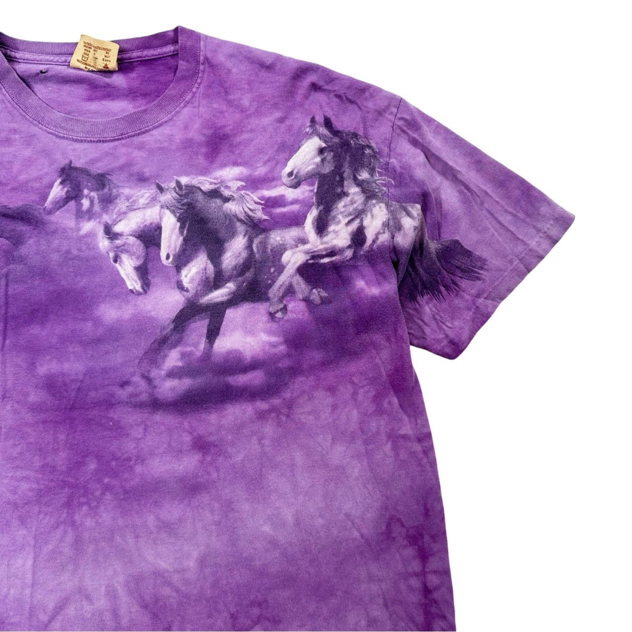 Vintage Vintage The Mountain Big Print Graphic Horses Tie Dye Size US XL / EU 56 / 4 - 3 Thumbnail