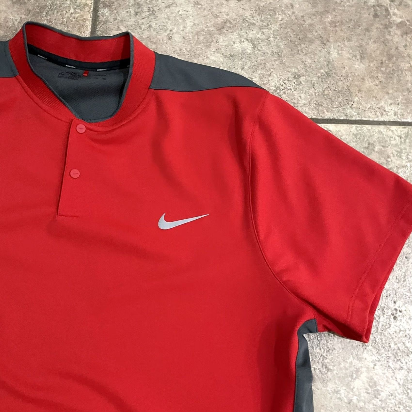 Vintage NikeGolf dri-fit Polo Golf red polo shirt Mens XXL Size US XXL / EU 58 / 5 - 2 Thumbnail
