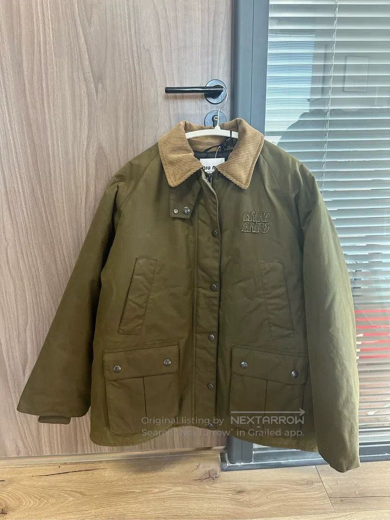 Miu Miu Miu Miu 36 Military green jacket coat Size S / US 4 / IT 40 - 1 Thumbnail