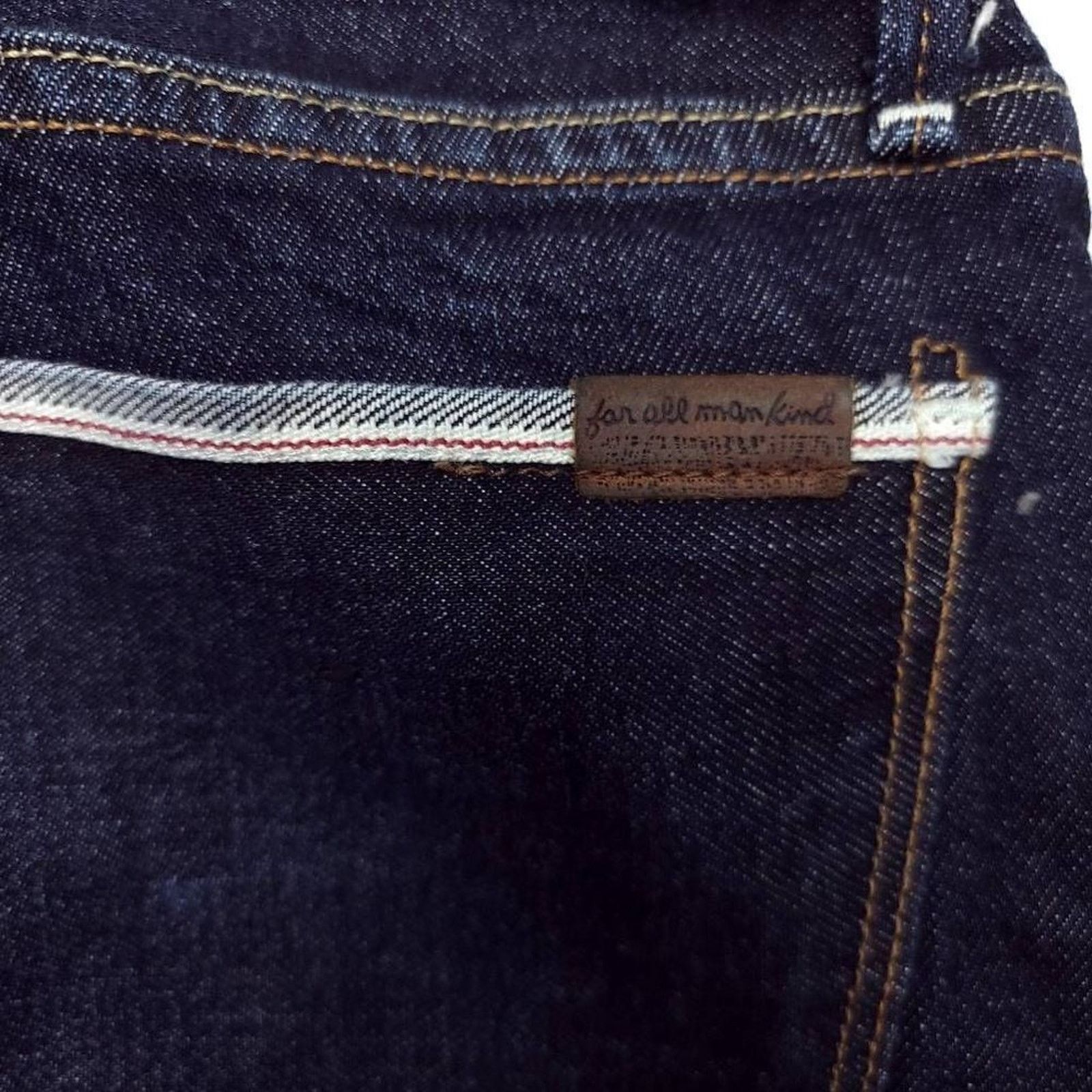7 For All Mankind 7 For All Mankind Slimmy Jeans Mens 29x33 Red Line Selvedge Size US 29 - 10 Thumbnail