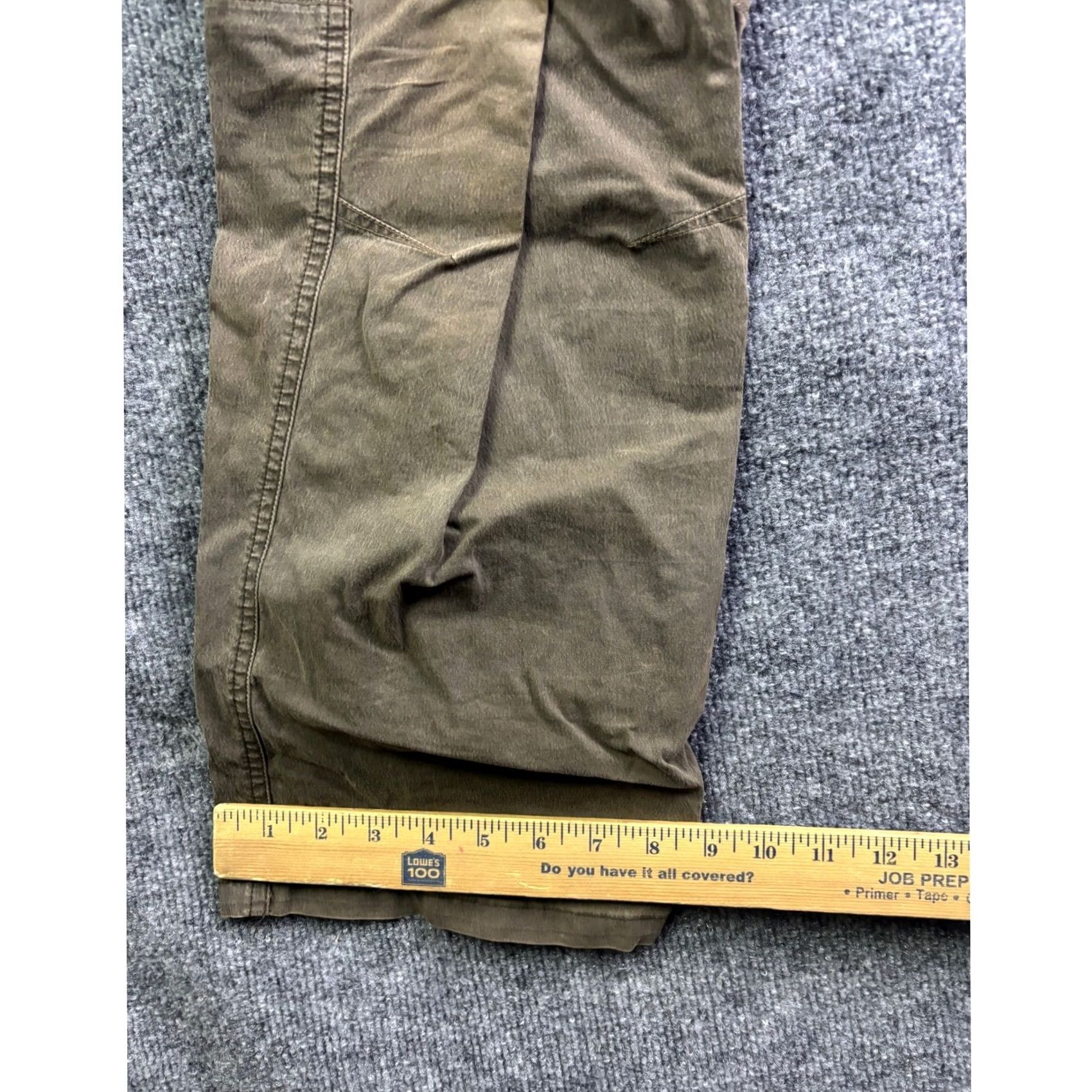 Vintage KUHL Rydr Pants Mens 40x30 Brown Vintage Patina Canvas Workwear Carpenter 5-Pocket Regular Mens/Boys Size US 40 / EU 56 - 7 Thumbnail