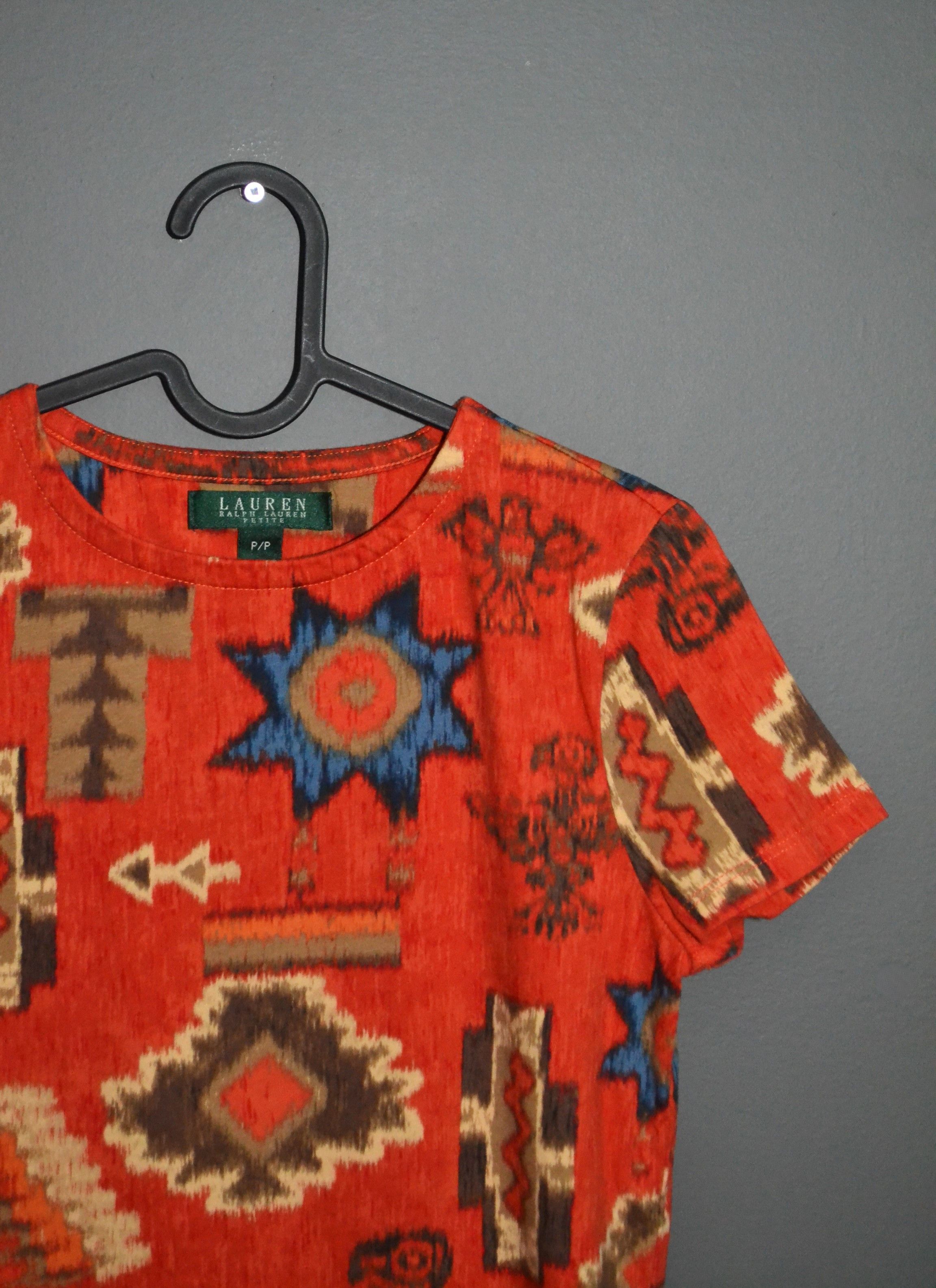Ralph Lauren Lauren Ralph Lauren Navajo Aztec Print T shirt Women's Size S / US 4 / IT 40 - 3 Thumbnail