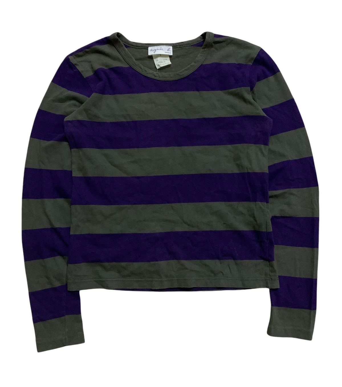 Yohji Yamamoto 💥Vtg Japanese Agnes b Stripe Shirt Size XS / US 0-2 / IT 36-38 - 1 Thumbnail