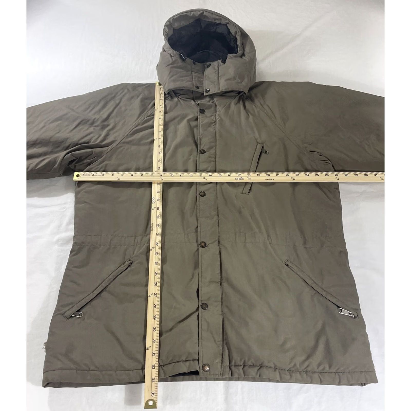 The North Face VINTAGE The North Face XL Hooded Jacket Green Insulated MADE IN USA 90s Parka Size US XL / EU 56 / 4 - 3 Thumbnail