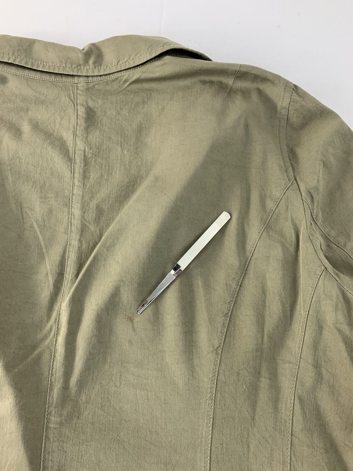 Hiroko Koshino Homme Hiroko Bis Hiroko Koshino Full Button Trench Jacket Size L / US 10 / IT 46 - 12 Thumbnail