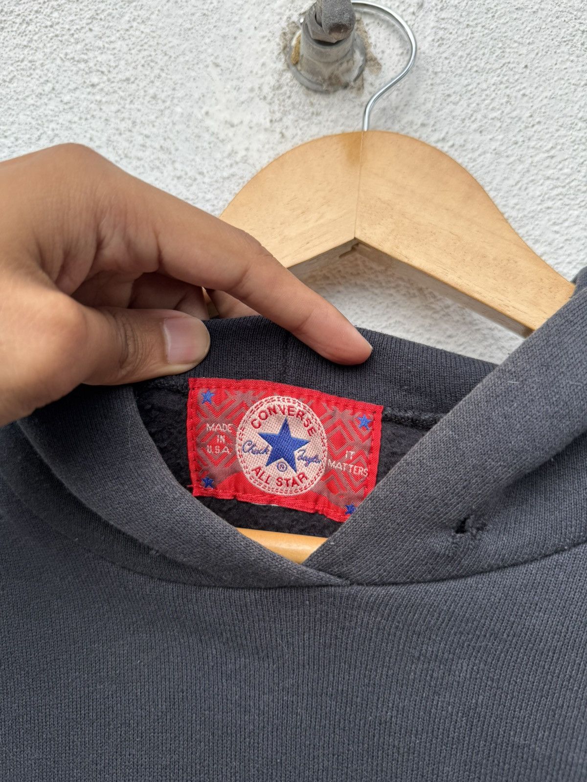Converse Vintage 90s Converse Made in USA Hoodie Size US L / EU 52-54 / 3 - 5 Thumbnail