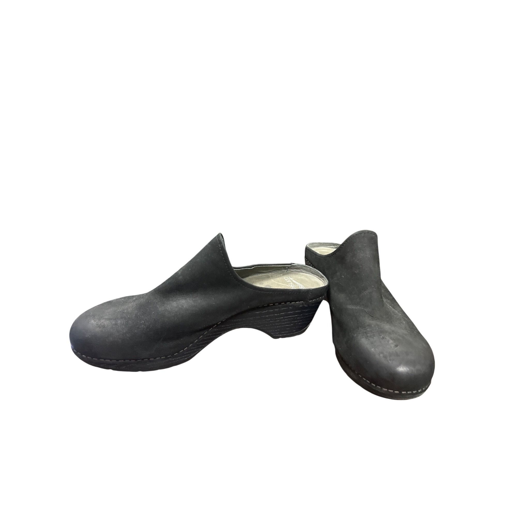 Dansko Dansko wms black leather slip on sandals mules clogs size 10 Size US 10.5 / IT 40.5 - 2 Thumbnail