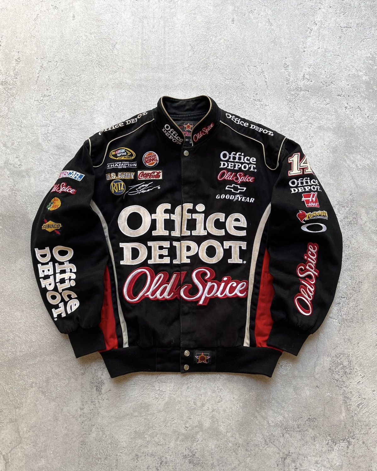 JH Design × NASCAR × Vintage JH Design Tony Stewart #14 Snap Button Up Nascar Jacket Size US M / EU 48-50 / 2 - 1 Thumbnail