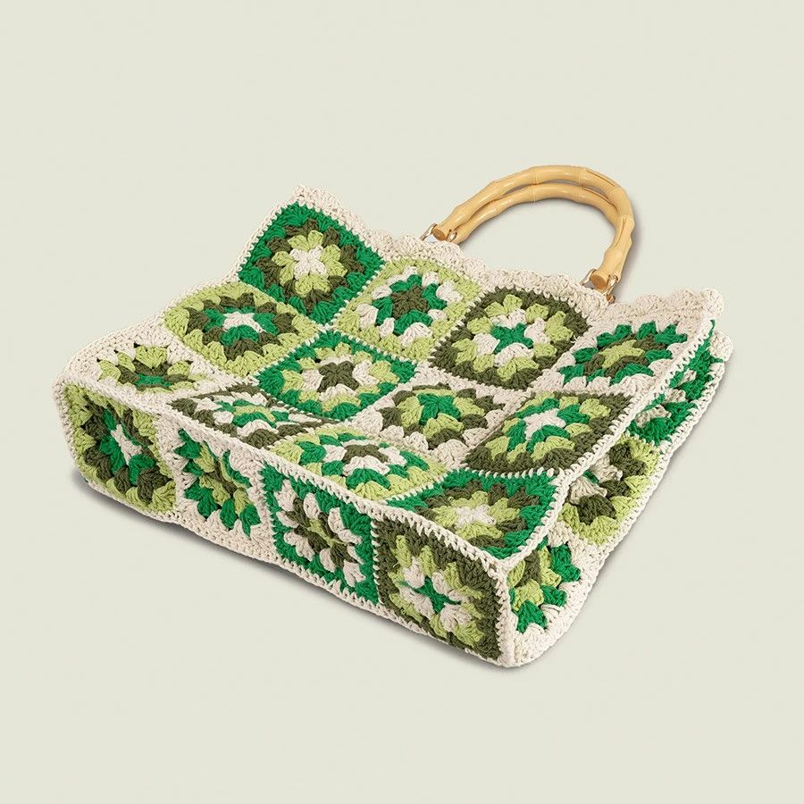 Designer × Vintage Luxury Bohemian Large Crochet Bag Size ONE SIZE - 4 Thumbnail