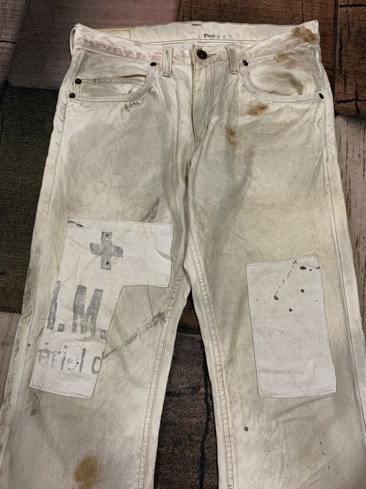 Blue Blue Japan sick distressed oily style blue blue japan jeans Size US 31 - 13 Thumbnail