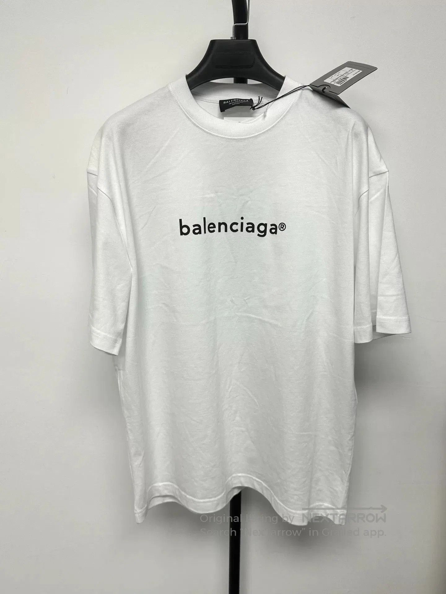Balenciaga Balenciaga Logo Men's White XS T-Shirt. Size US XS / EU 42 / 0 - 1 Thumbnail