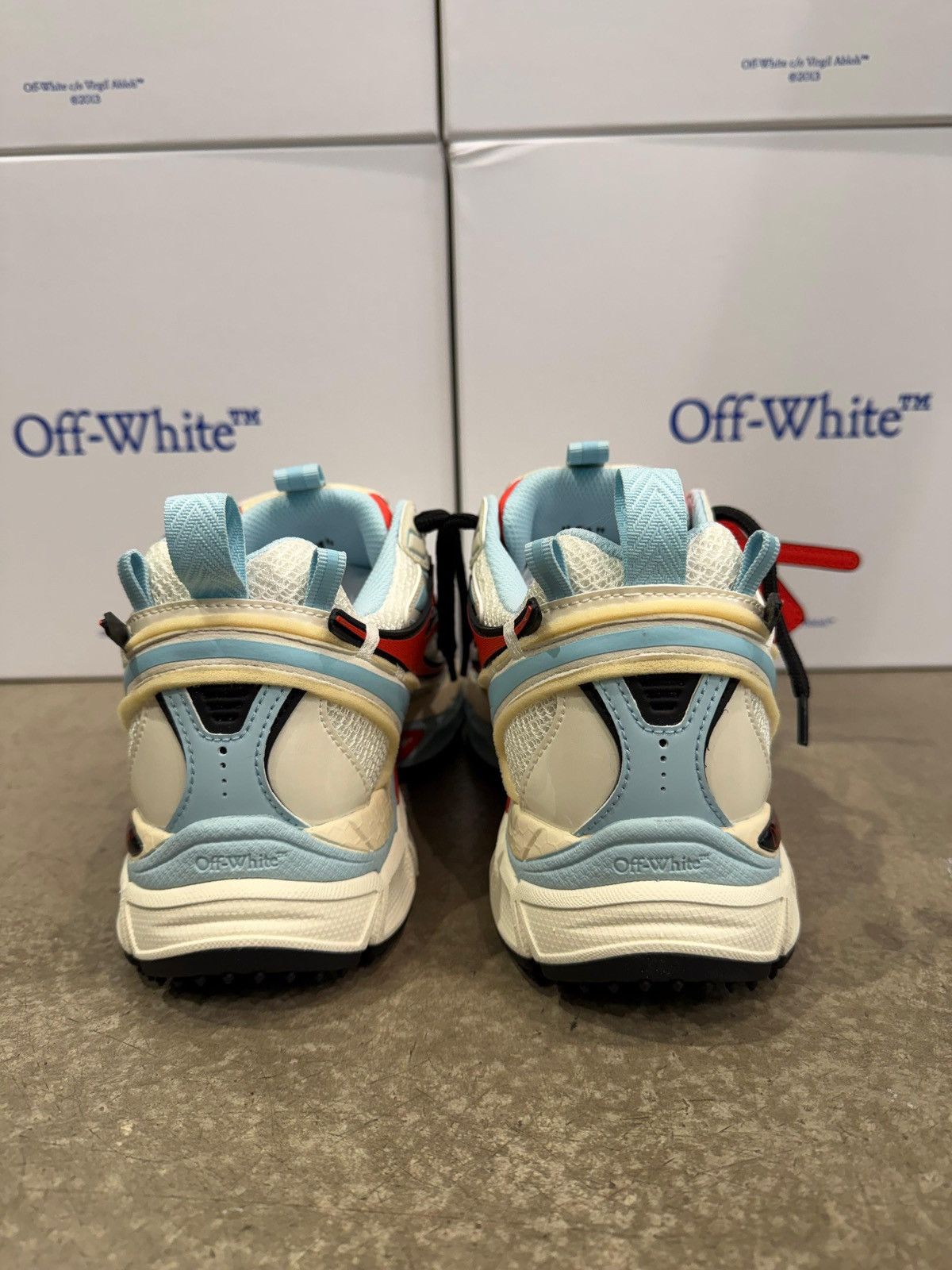 Off-White OFF-WHITE - Be Right Back Mesh Sneakers Powder Blue Cora Size US 8 / EU 41 - 4 Thumbnail