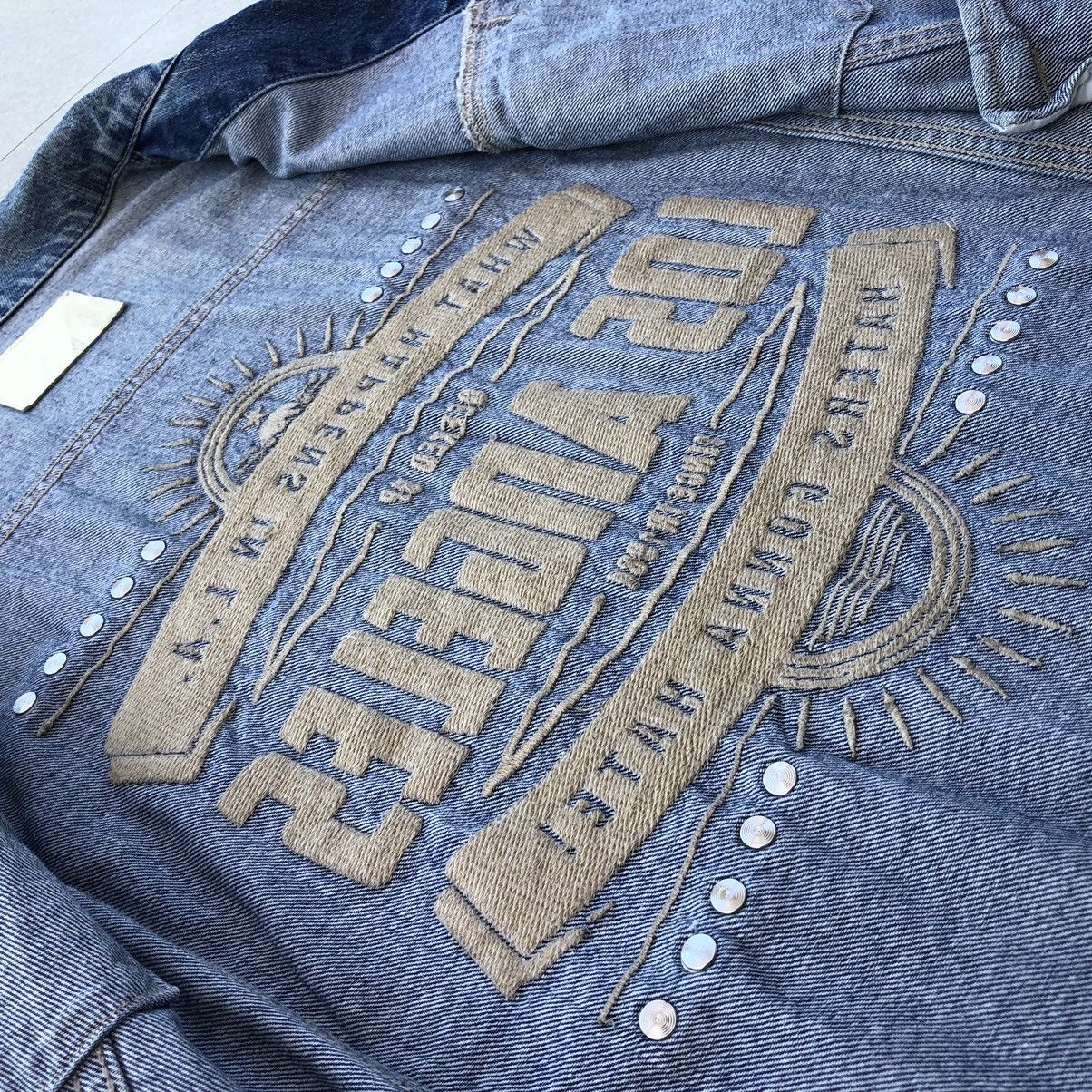 Vintage GYDA Los Angeles Embroidery Logo Denim Jacket Size US L / EU 52-54 / 3 - 10 Thumbnail