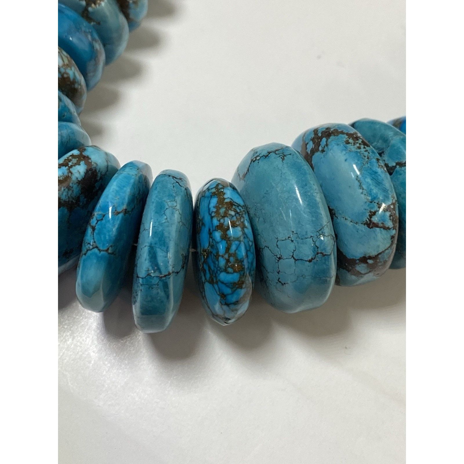 Other Turquoise Disc Necklace w/ Reddish Brown Matrix Size ONE SIZE - 3 Thumbnail