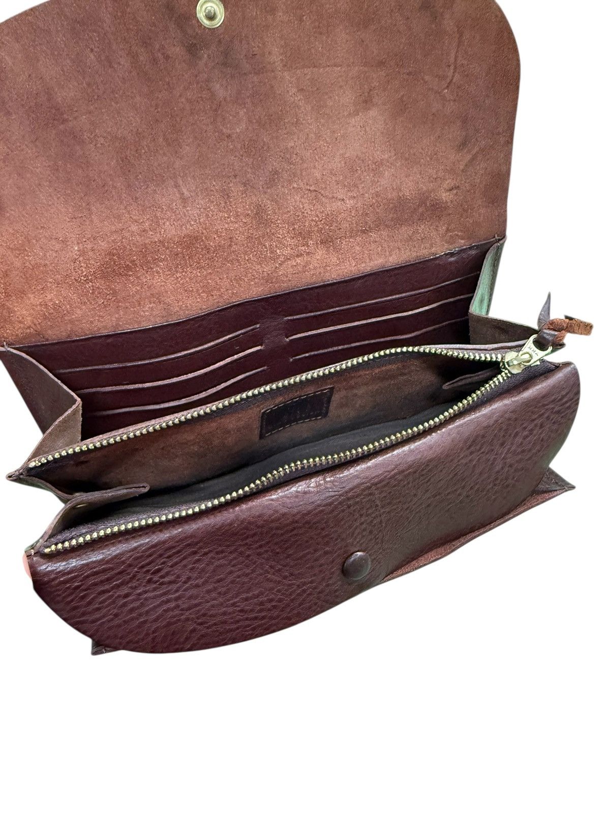 Japanese Brand RARE UNIQ DESIGN LEATHER WARE WALLET Size ONE SIZE - 9 Thumbnail