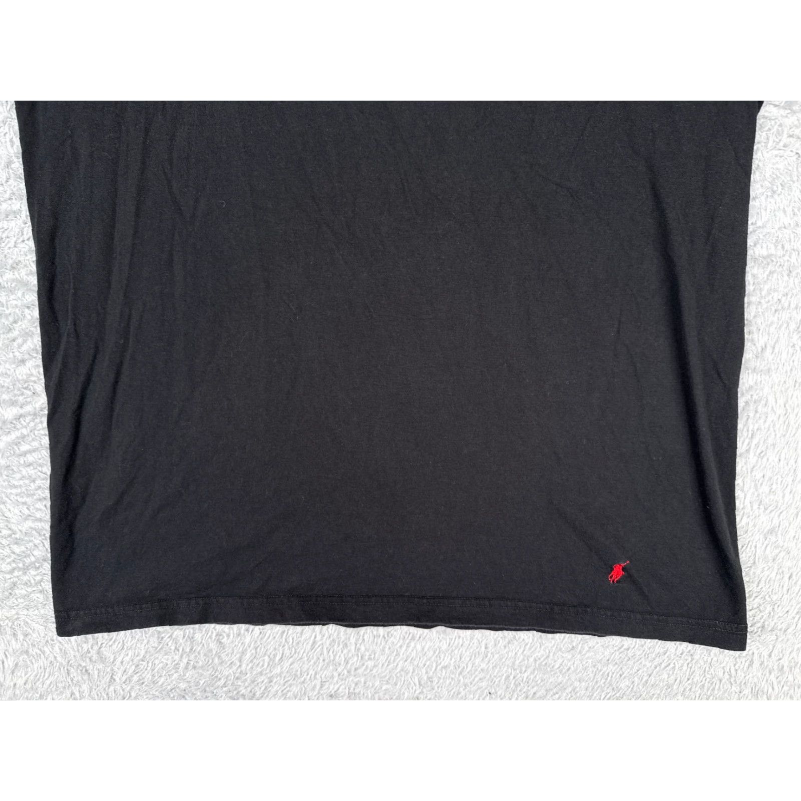 Ralph Lauren VINTAGE Ralph Lauren Polo Shirt Men’s Large Black Short Sleeve Crew Neck 100% Cotton Logo Embroidered Classic American Designer T-Shirt 90s Mens Size US L / EU 52-54 / 3 - 5 Thumbnail