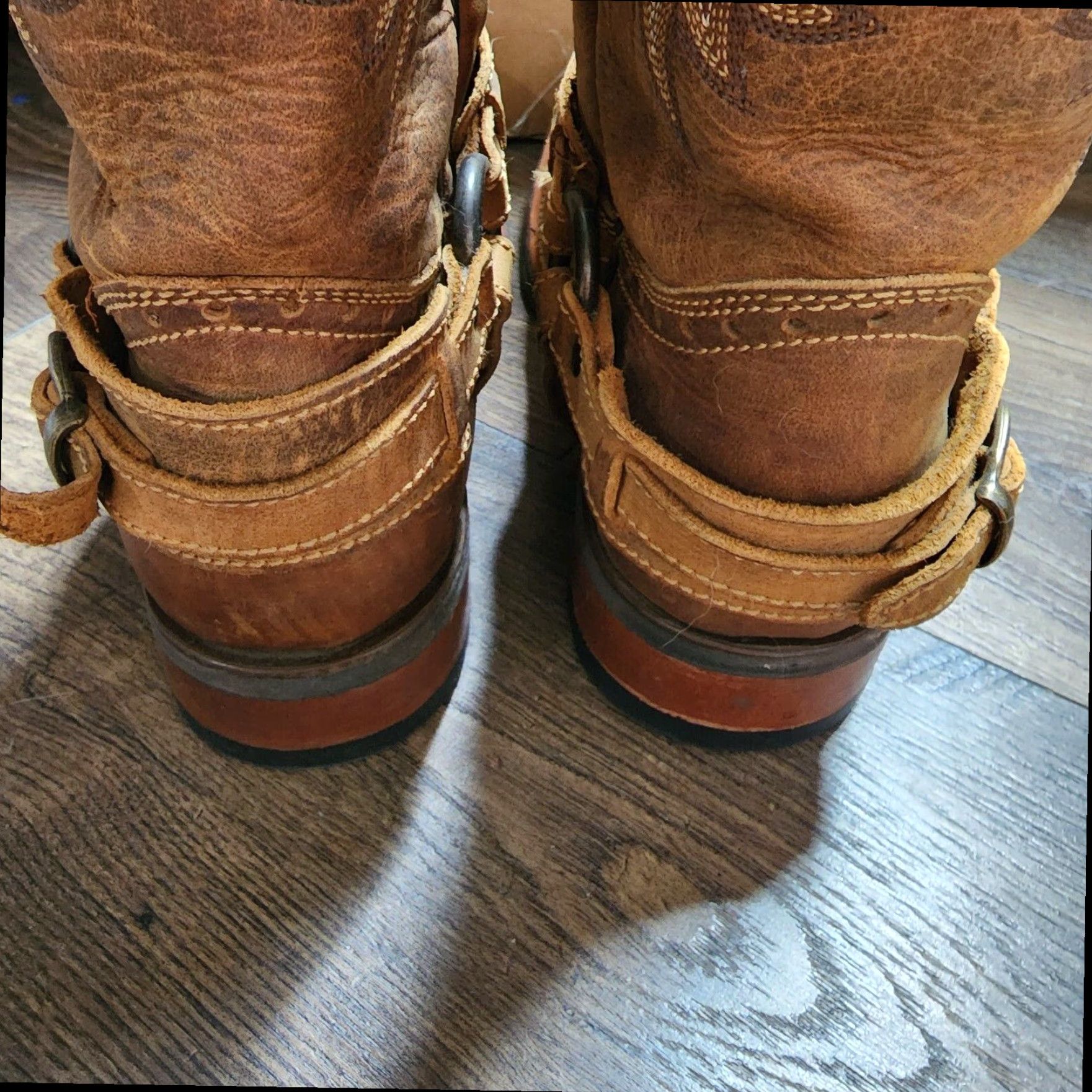 Vintage VINTAGE Mens 8 Cowboy Caborca Limited Edition Western Boots Brown Leather Size US 8 / EU 41 - 4 Thumbnail