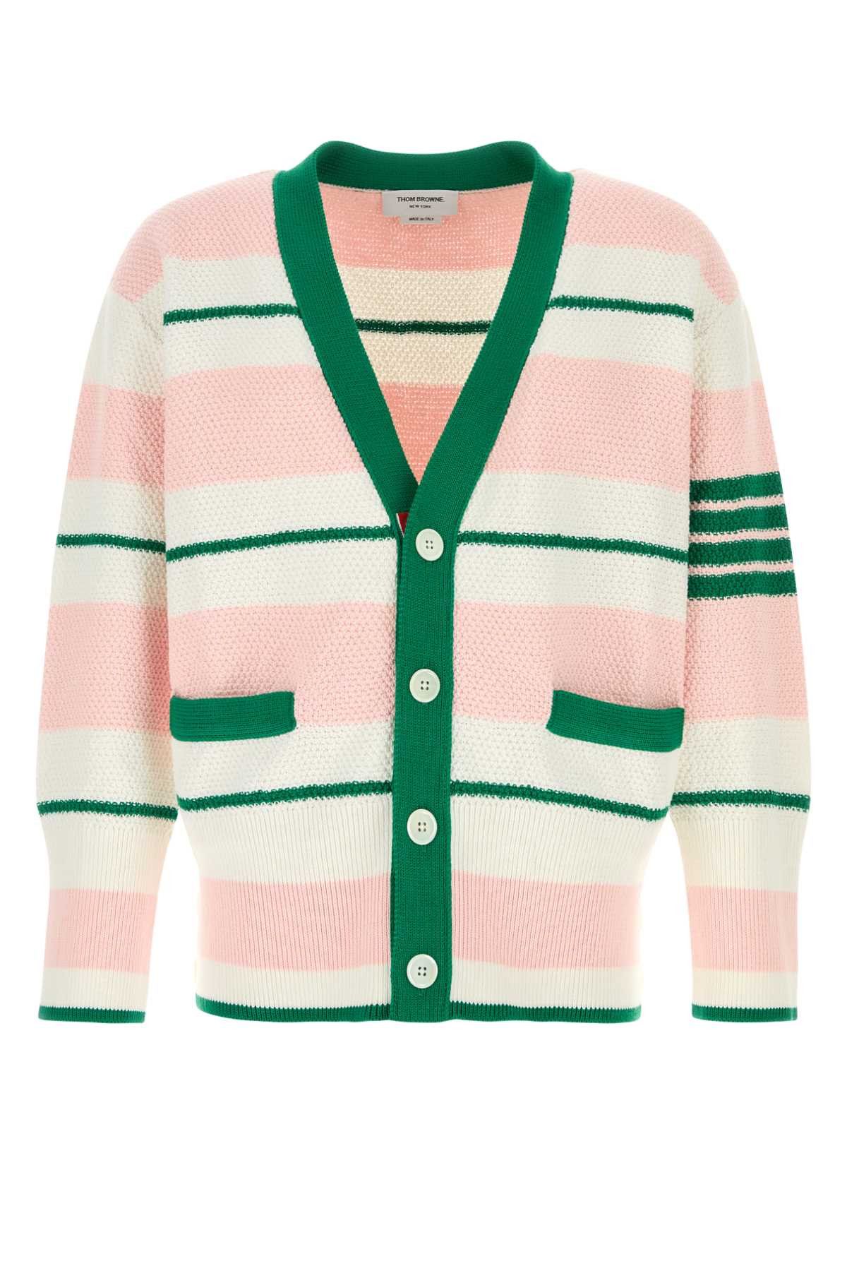 Thom Browne Embroidered Cotton Cardigan Size US L / EU 52-54 / 3 - 1 Thumbnail