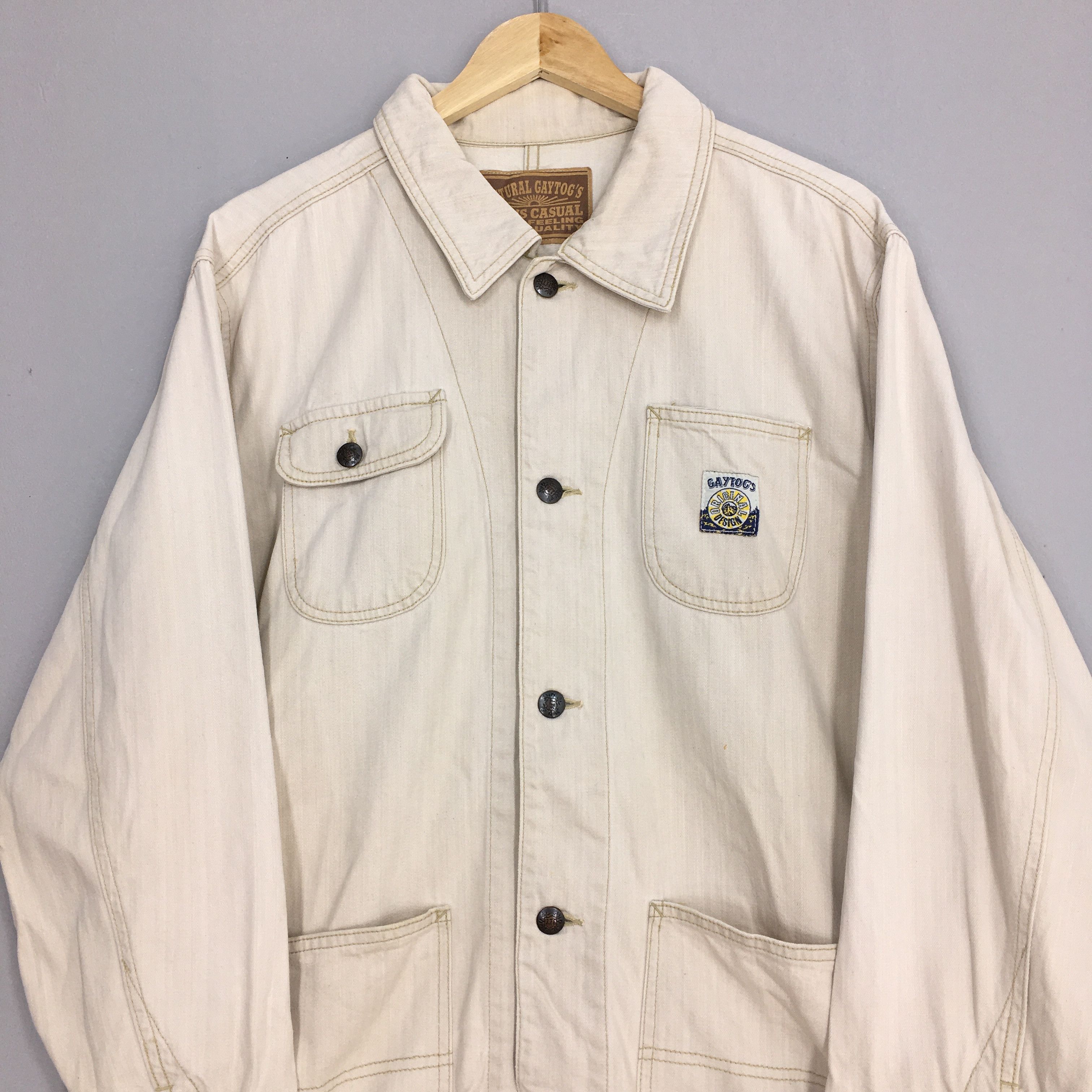 Vintage Gaytogs Workers Jeans Casual Jacket Large Size US L / EU 52-54 / 3 - 2 Thumbnail