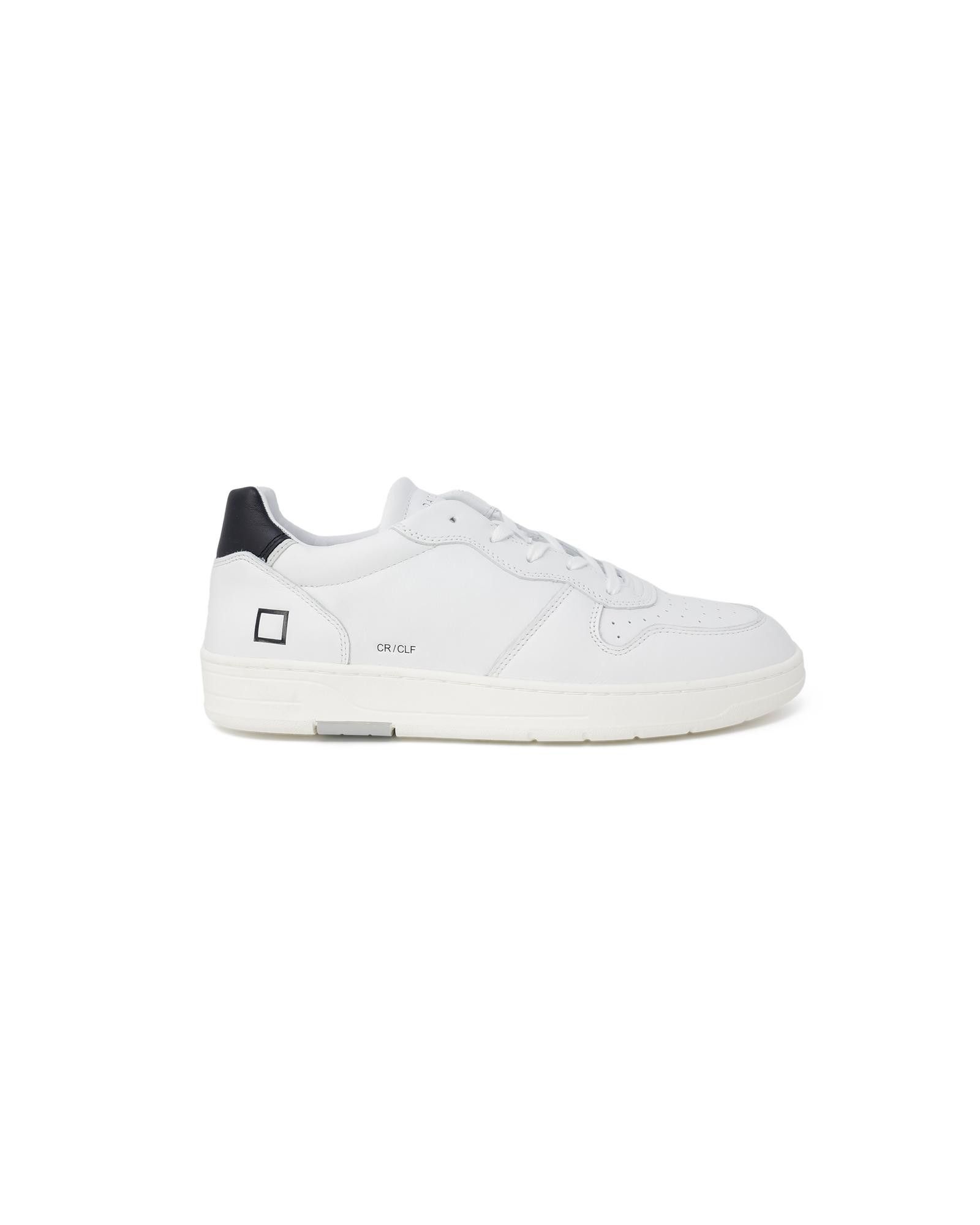image of D A T E Sporty Leather Sneakers in White, Men's (Size 10)