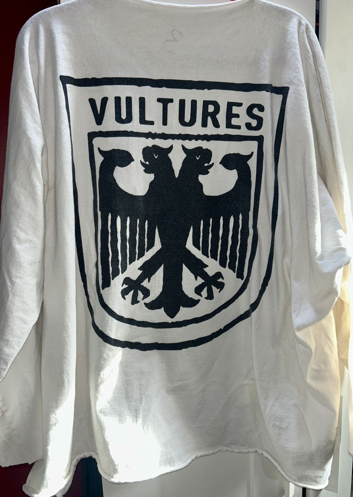 Yeezy Yeezy - Vultures 1 Logo Long Sleeve Shirt - White (Size 3) Size US L / EU 52-54 / 3 - 10 Thumbnail