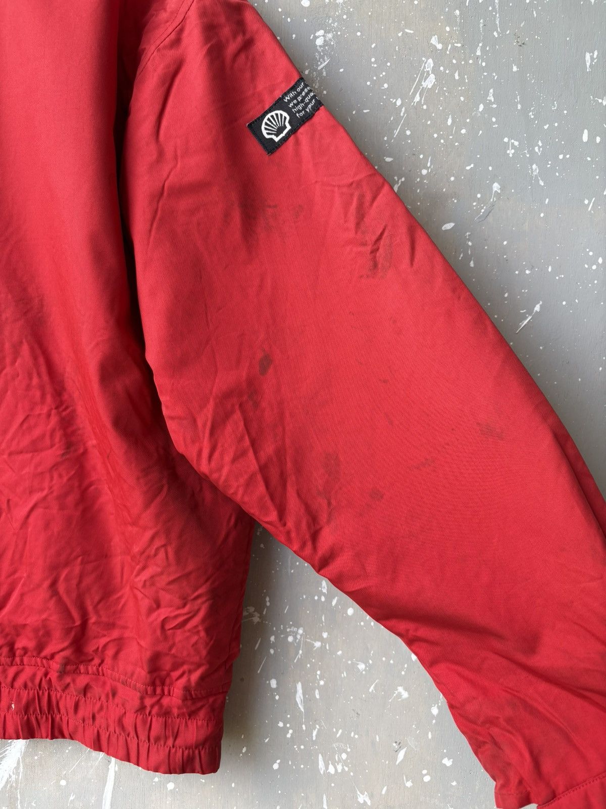 Ferrari Vintage Shell Formula Work F1 Red Jacket 🧥 Size US XL / EU 56 / 4 - 15 Thumbnail