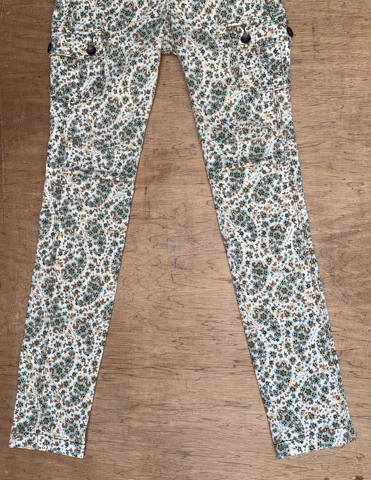 Japanese Brand Betty Smith Origin Is Kojima Streching Fullprint Cargo Pant Size 29" - 8 Thumbnail