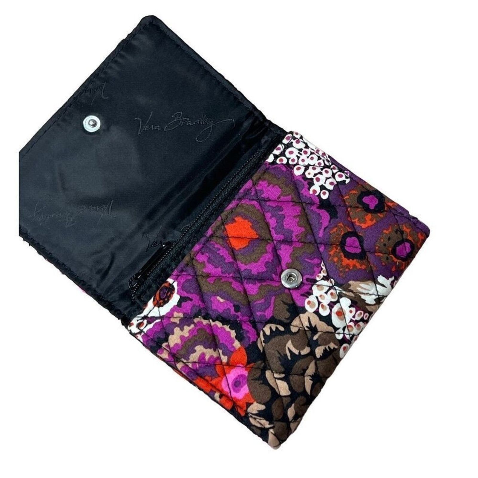 Vera Bradley Vera Bradley Rosewood Floral Euro Tri-fold Wallet Quilted Size ONE SIZE - 2 Thumbnail