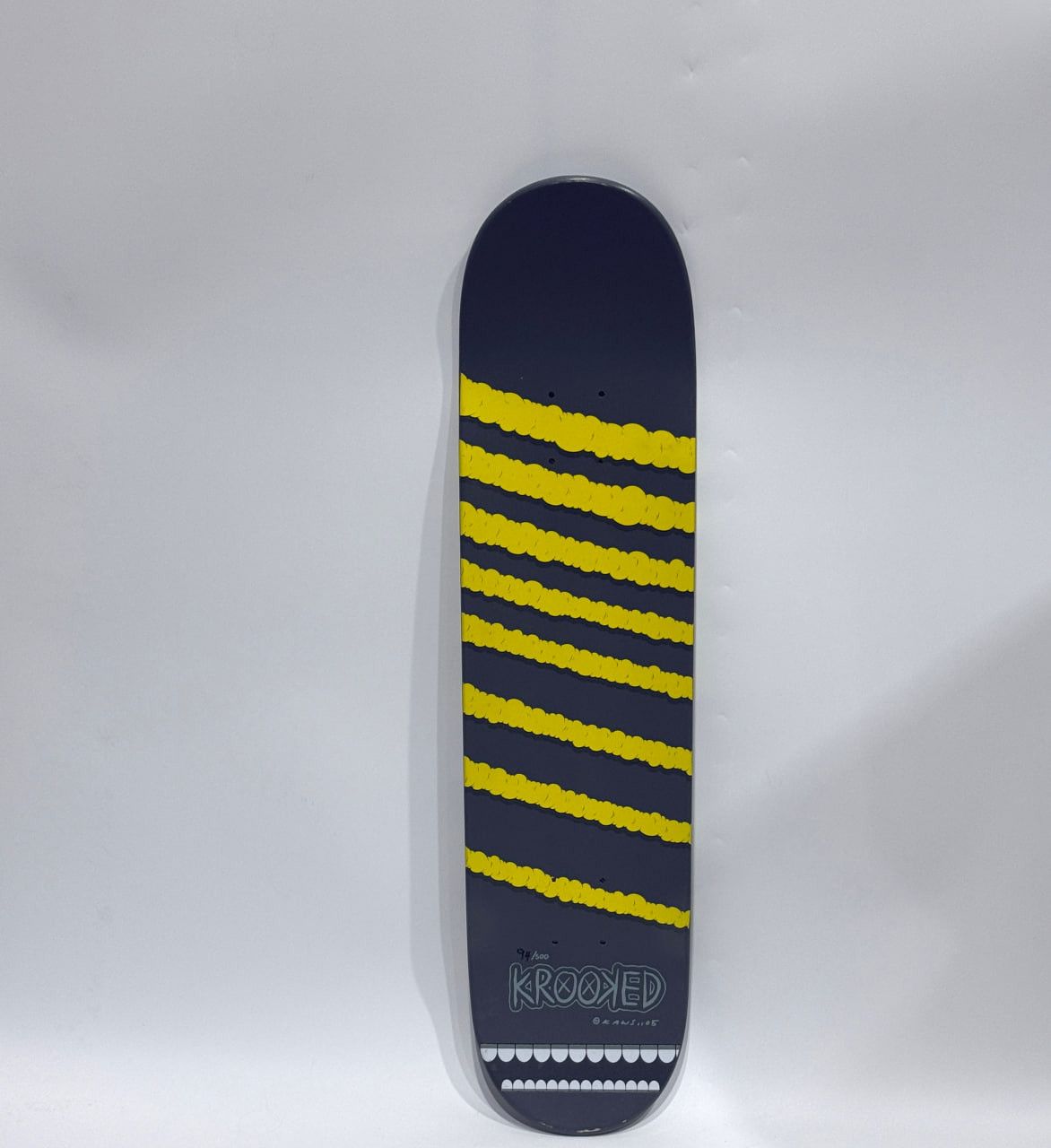 Kaws × Original Fake KAWS x Krooked Yellow Bendy Skateboard Deck Size ONE SIZE - 2 Thumbnail