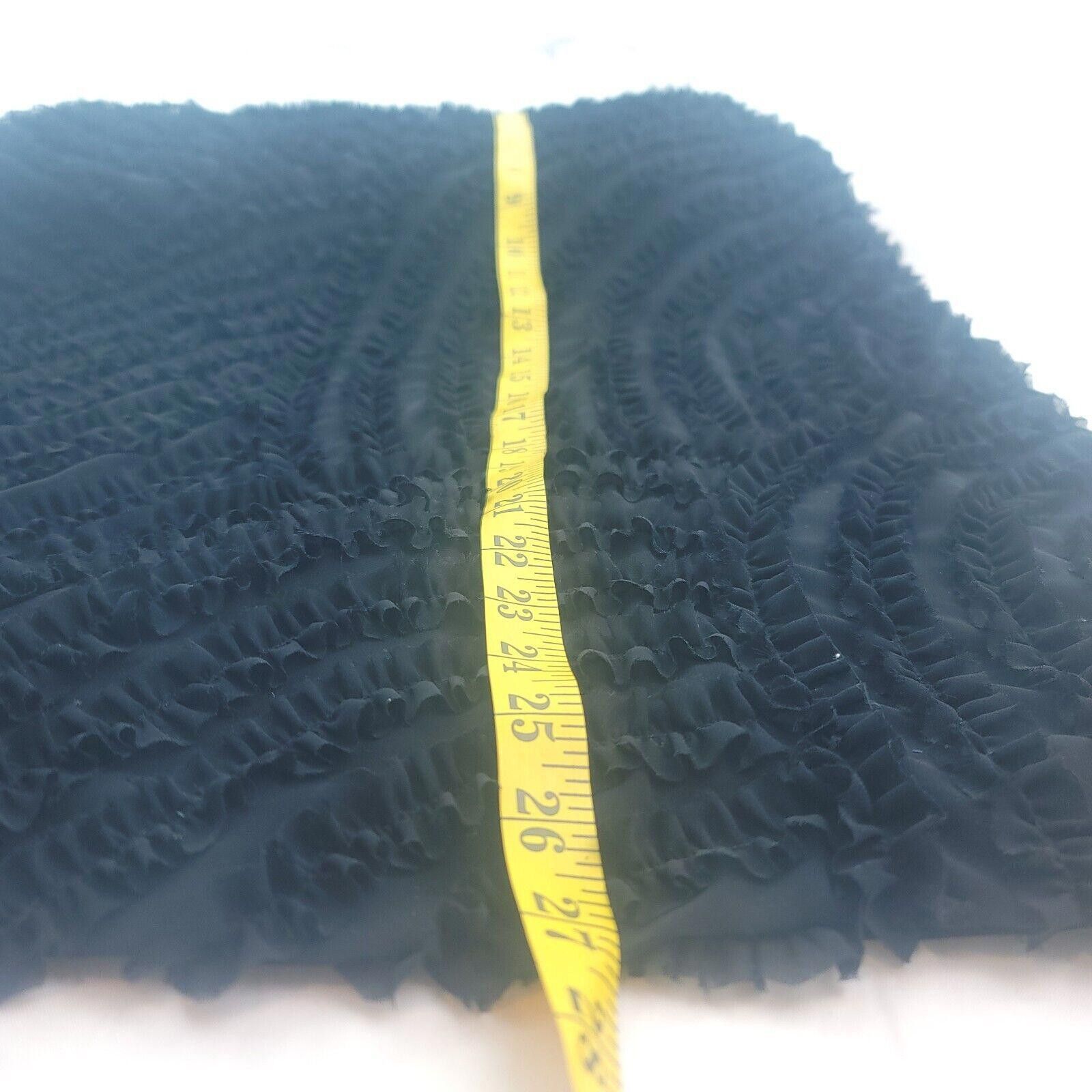 Designer Vintage Catchet Women's Size 8 Black Riffled Straight Skirt Size 30" / US 8 / IT 44 - 11 Thumbnail