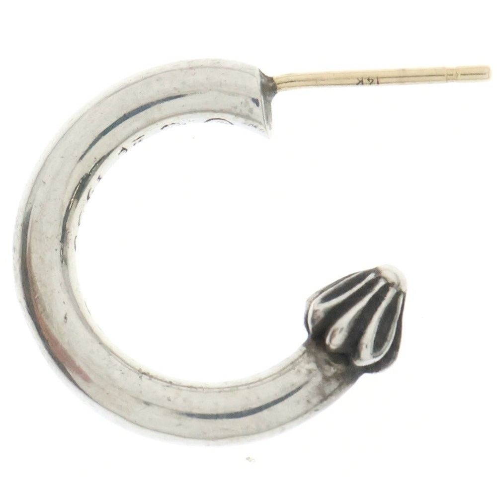 Chrome Hearts Chrome Hearts Silver Plain Hoop Earring BCA101 Size ONE SIZE - 1 Thumbnail
