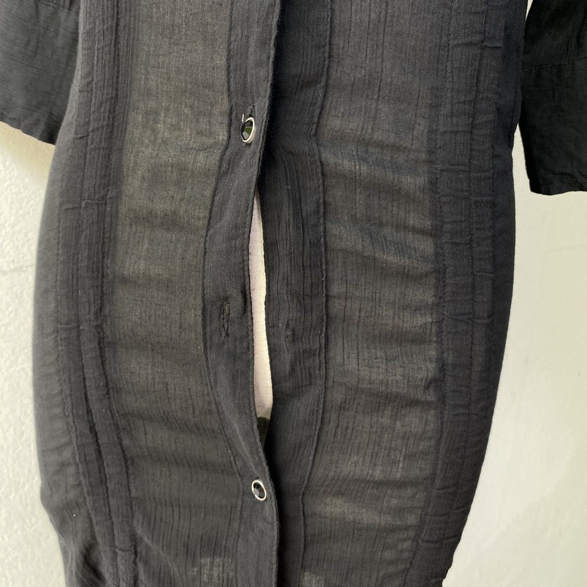 Designer × Japanese Brand GHOST of HARLEM Black Drawstring Bodycon Dress Size S / US 4 / IT 40 - 17 Thumbnail