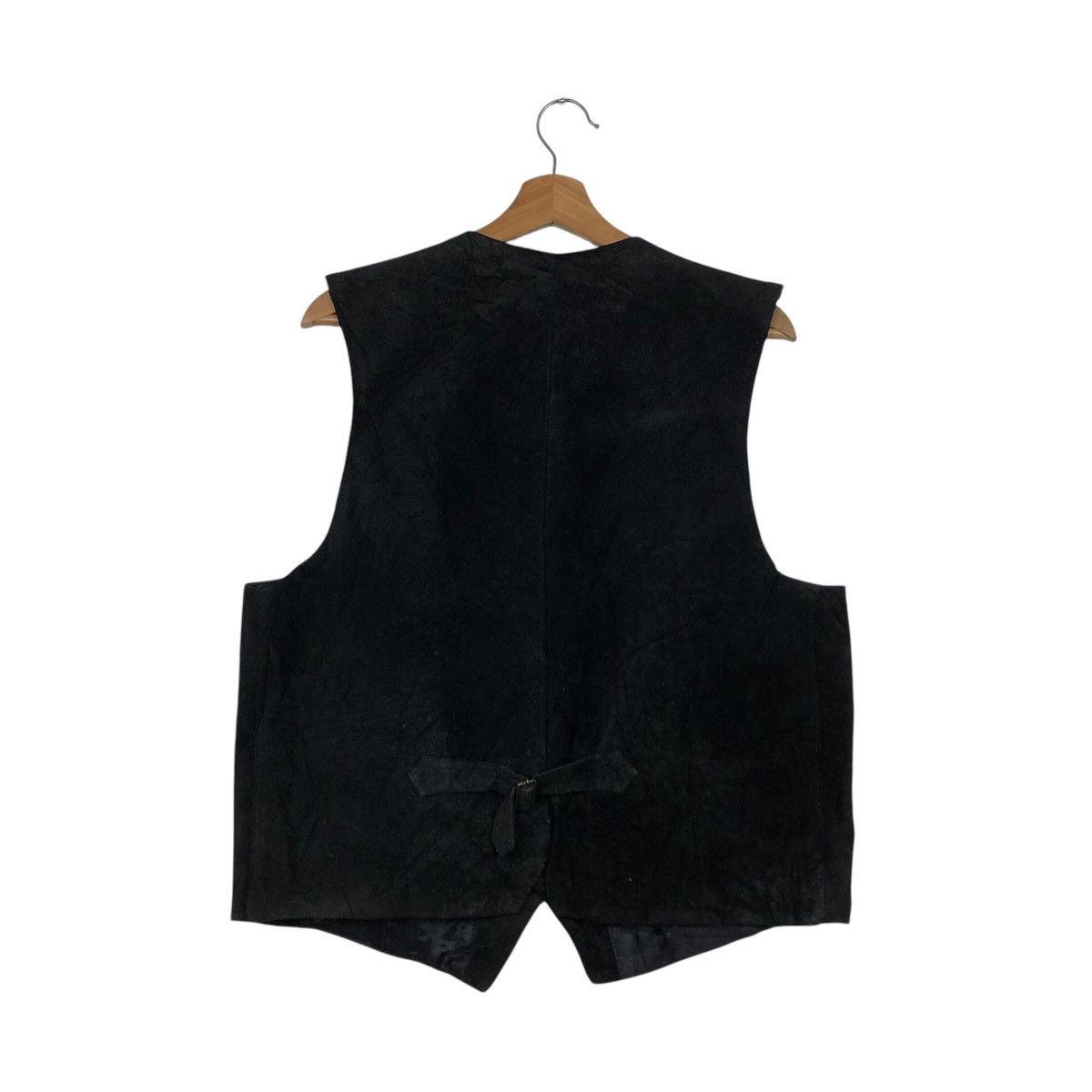 Japanese Brand 📌Vintage Vera Pelle Biker Vest Genuine Leather Utility Wear Size US L / EU 52-54 / 3 - 9 Thumbnail