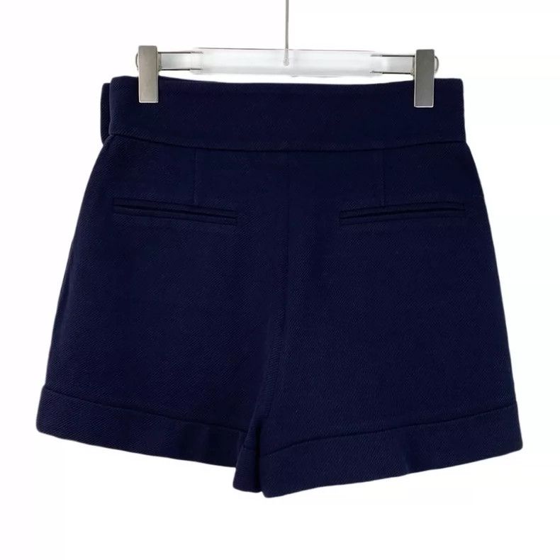 Louis Vuitton Louis Vuitton Dark Blue Side Button Casual Shorts Size 39" - 2 Thumbnail
