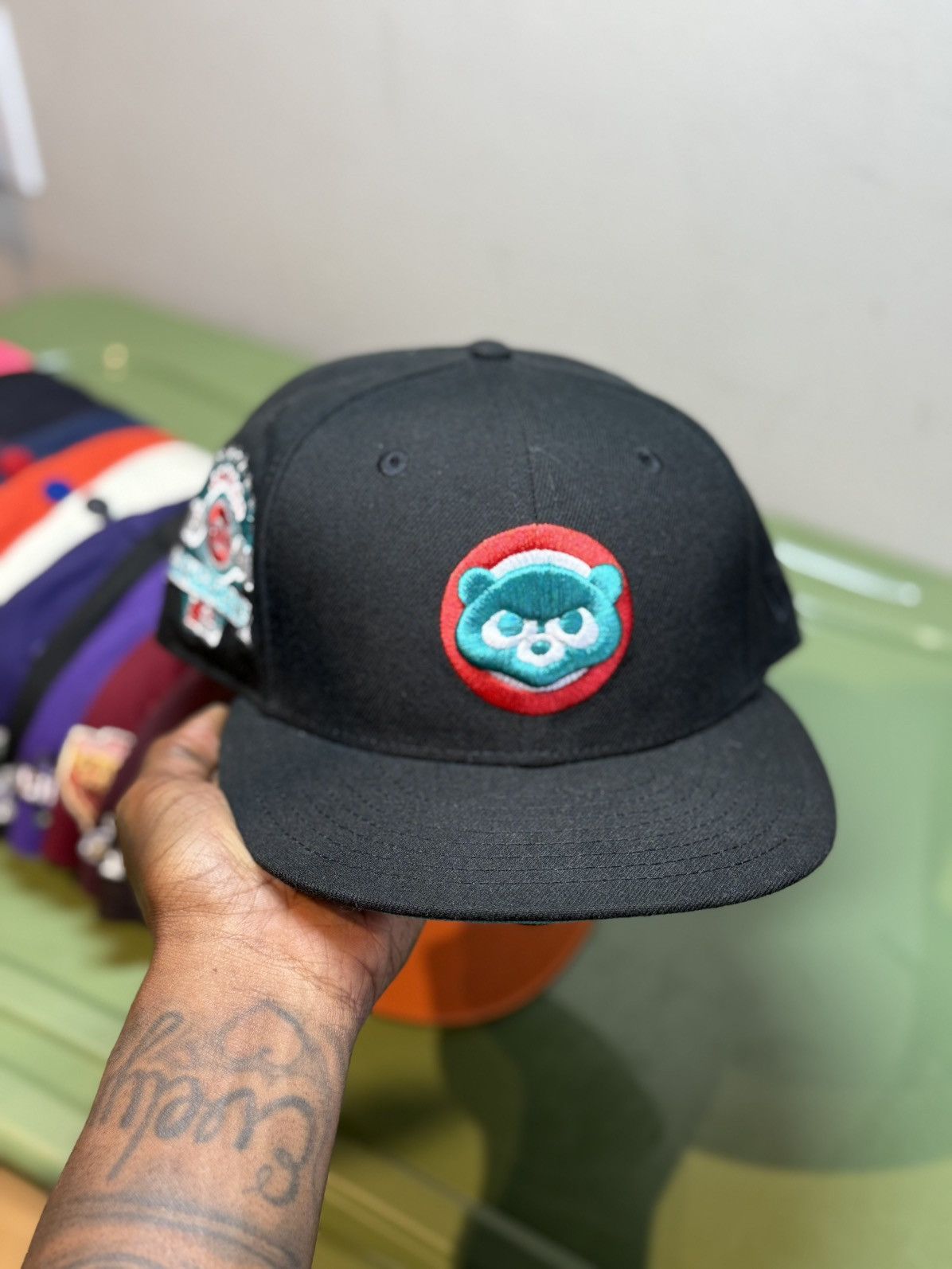 Hat Club × New Era 7 5/8 Cap City Chicago Cubs Emerald Bay 1990 ASG Patch Size ONE SIZE - 5 Thumbnail