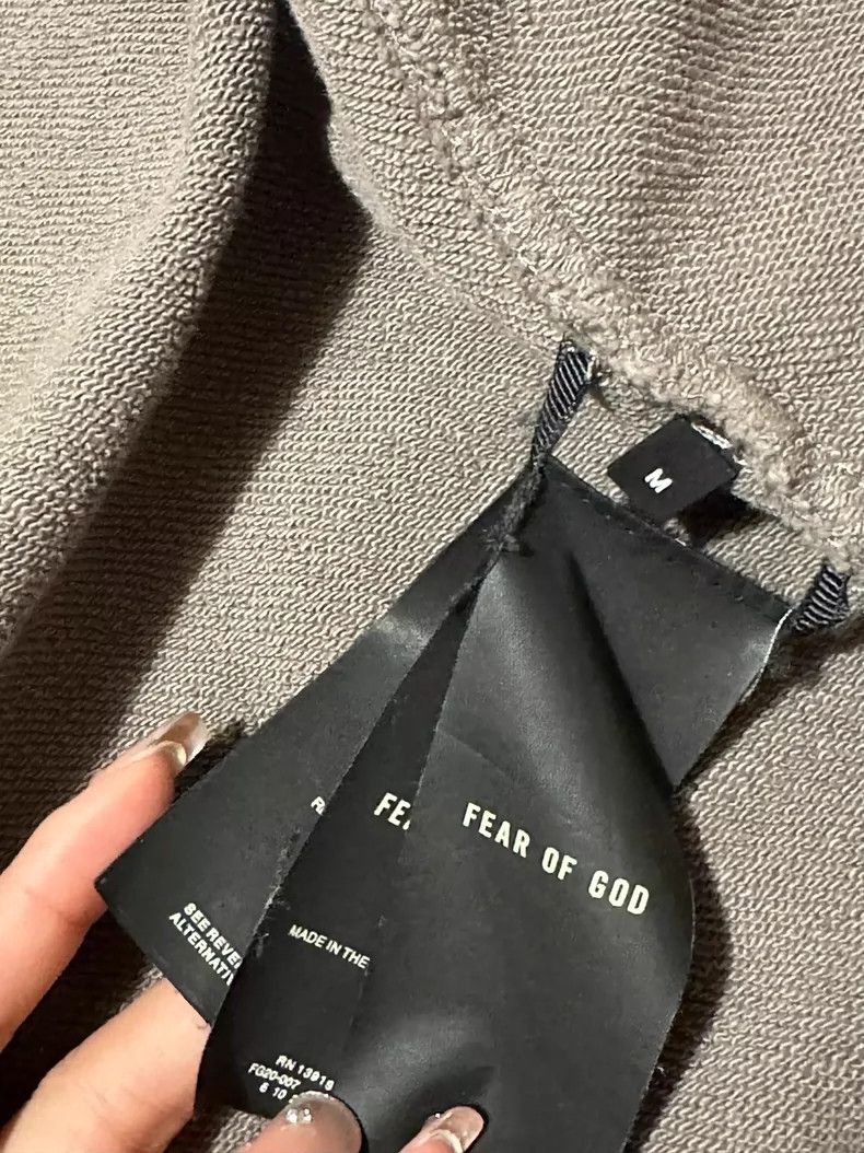 Fear of God Fear of God God grey zip silhouette hoodie Size US L / EU 52-54 / 3 - 5 Thumbnail
