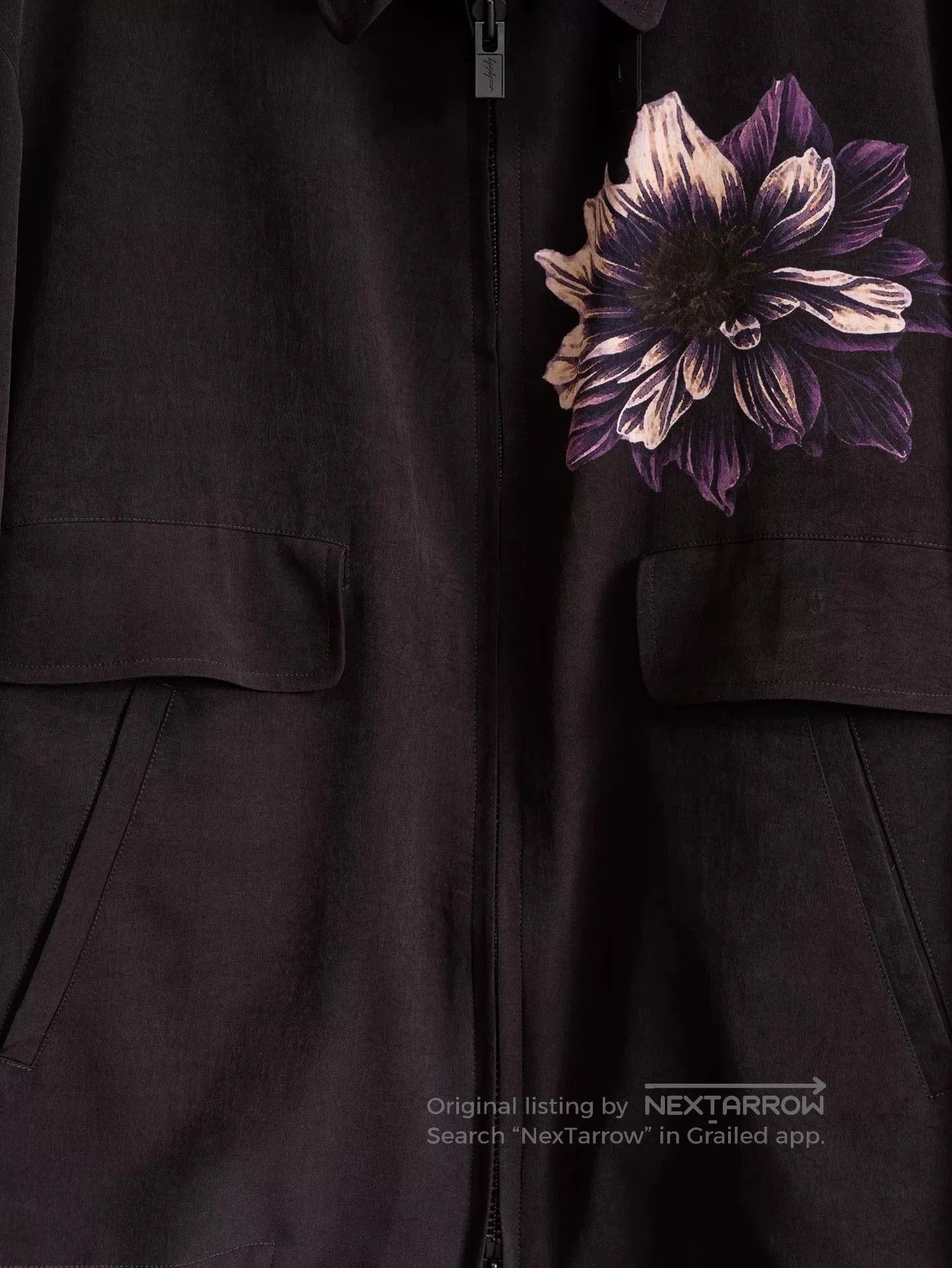 Yohji Yamamoto Yohji Yamamoto Zip Jacket with Floral Design. Size US M / EU 48-50 / 2 - 4 Thumbnail