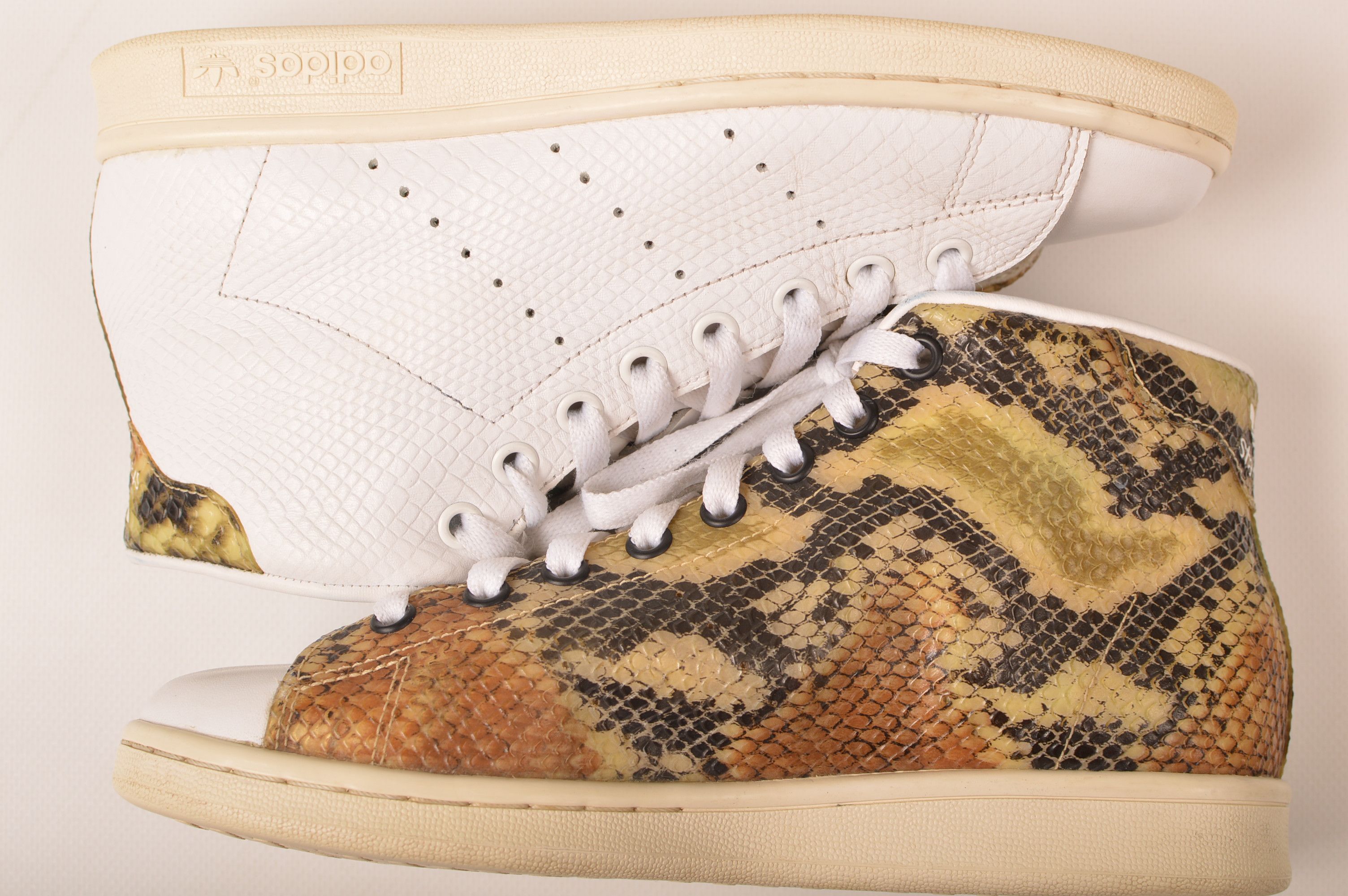 Adidas Adidas Stan Smith Mid Snakeskin Sneakers Size US 5.5 / EU 38 - 5 Thumbnail