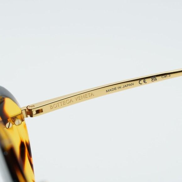 Bottega Veneta Bottega Veneta BV1436S 002 Sunglasses Havana Square Frame Size ONE SIZE - 8 Thumbnail