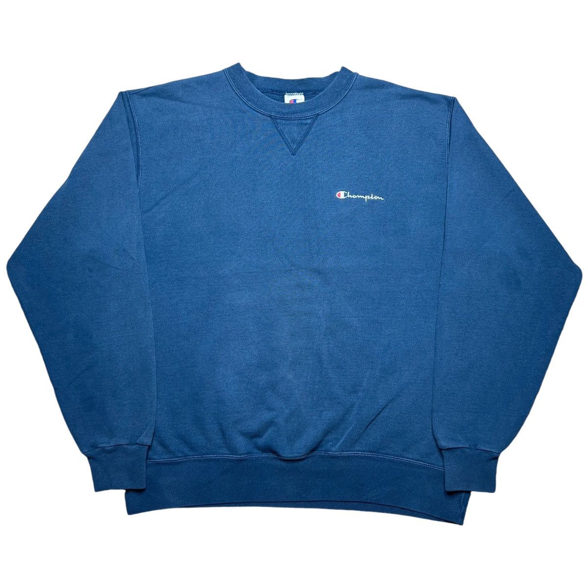 Champion × Vintage 90s Champion Blue Athletic Apparel Embroidered Sweatshirt Size US XL / EU 56 / 4 - 1 Thumbnail