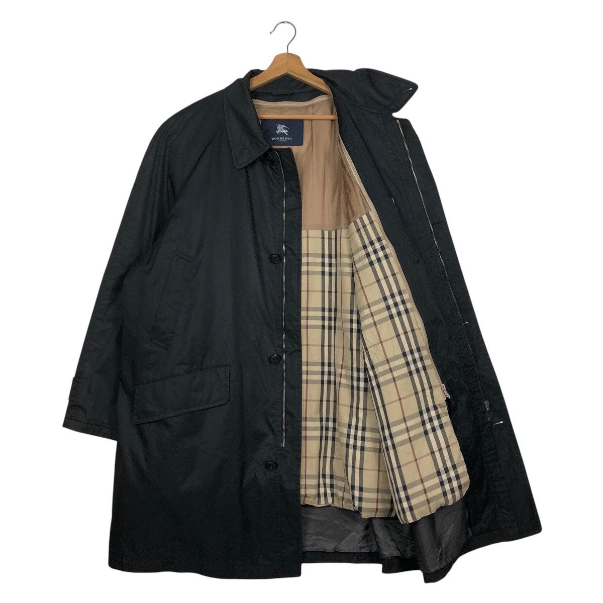 Burberry 📌Vintage Long Jacket Burberry London Nova Check Blanket Size US L / EU 52-54 / 3 - 12 Thumbnail