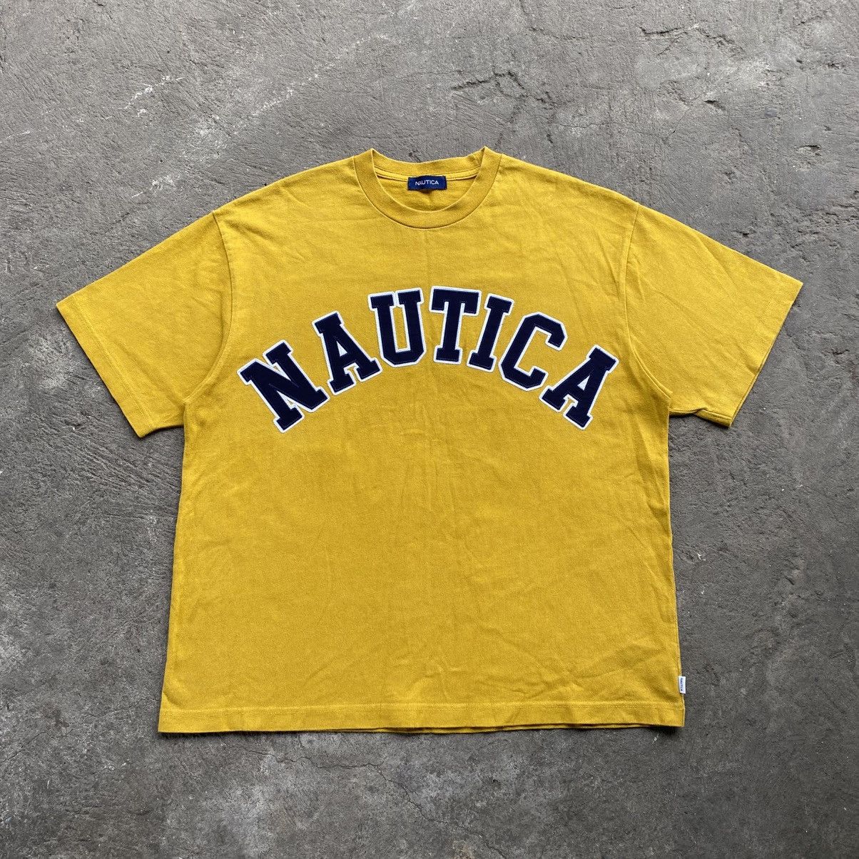 Nautica Nautica Mustard Arc Logo Shirt Size US XXL / EU 58 / 5 - 1 Thumbnail
