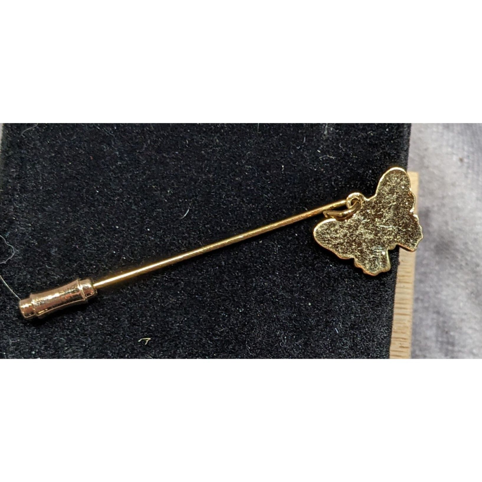 Other Vintage Fairycore Blue Cloissone Buttery Charm Stick Pin Size ONE SIZE - 4 Thumbnail