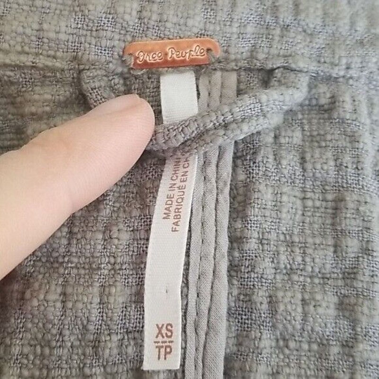Free People Free People Women Textured Blazer Jacket Open Belted XS Size XS / US 0-2 / IT 36-38 - 6 Thumbnail