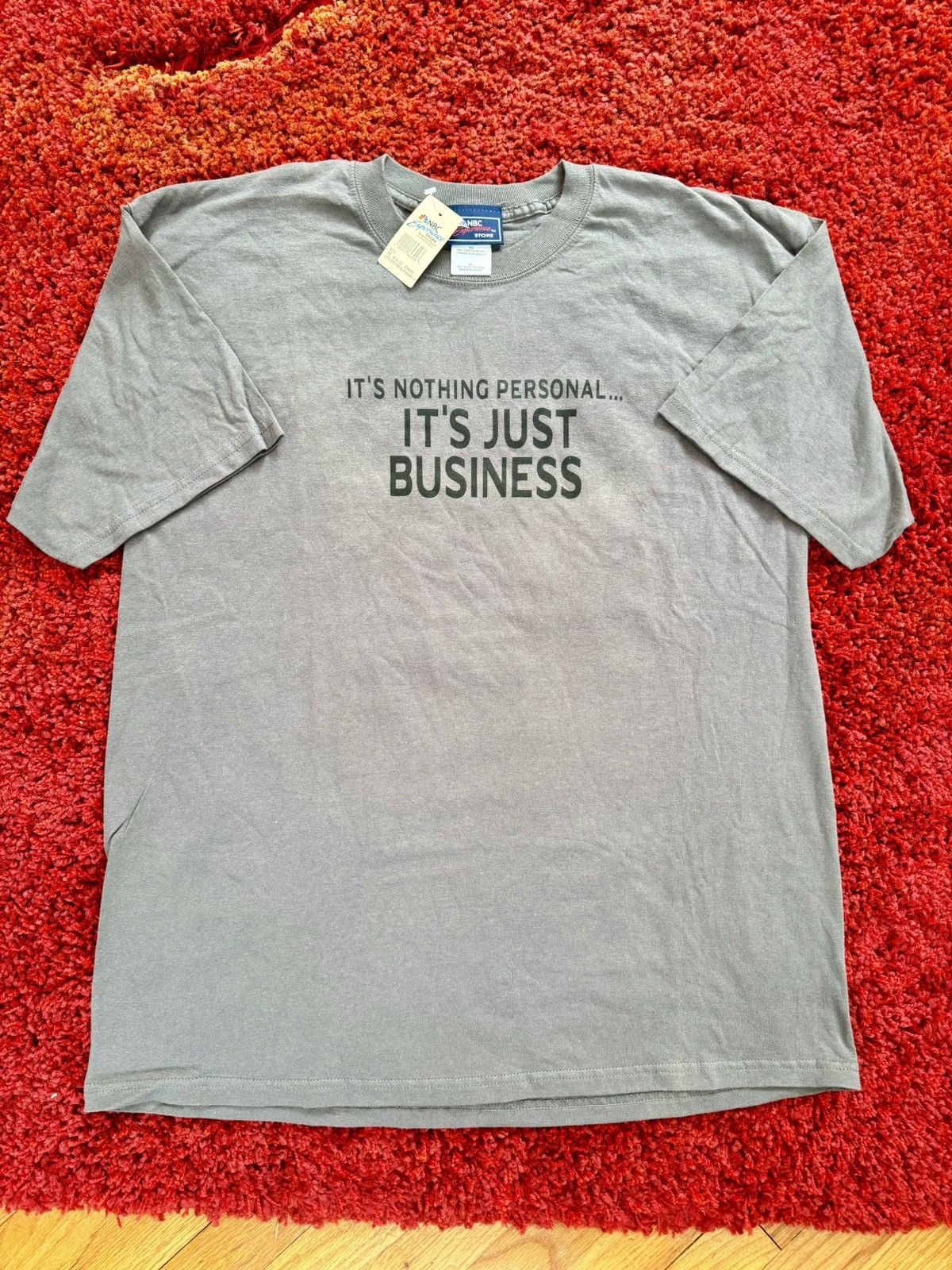 Vintage 2004 NBC The Apprentice Just Business Trump Humor Shirt Size US XL / EU 56 / 4 - 7 Thumbnail