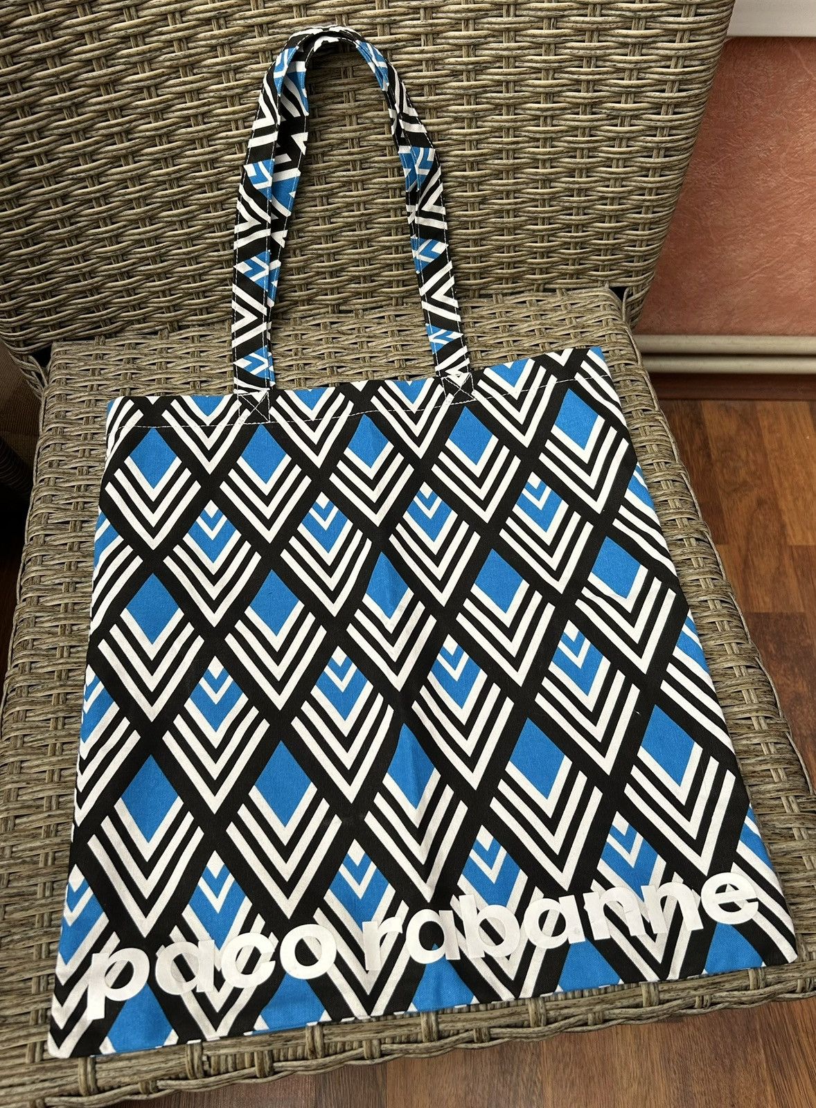 Paco Rabanne Geometric Print Tote Bag