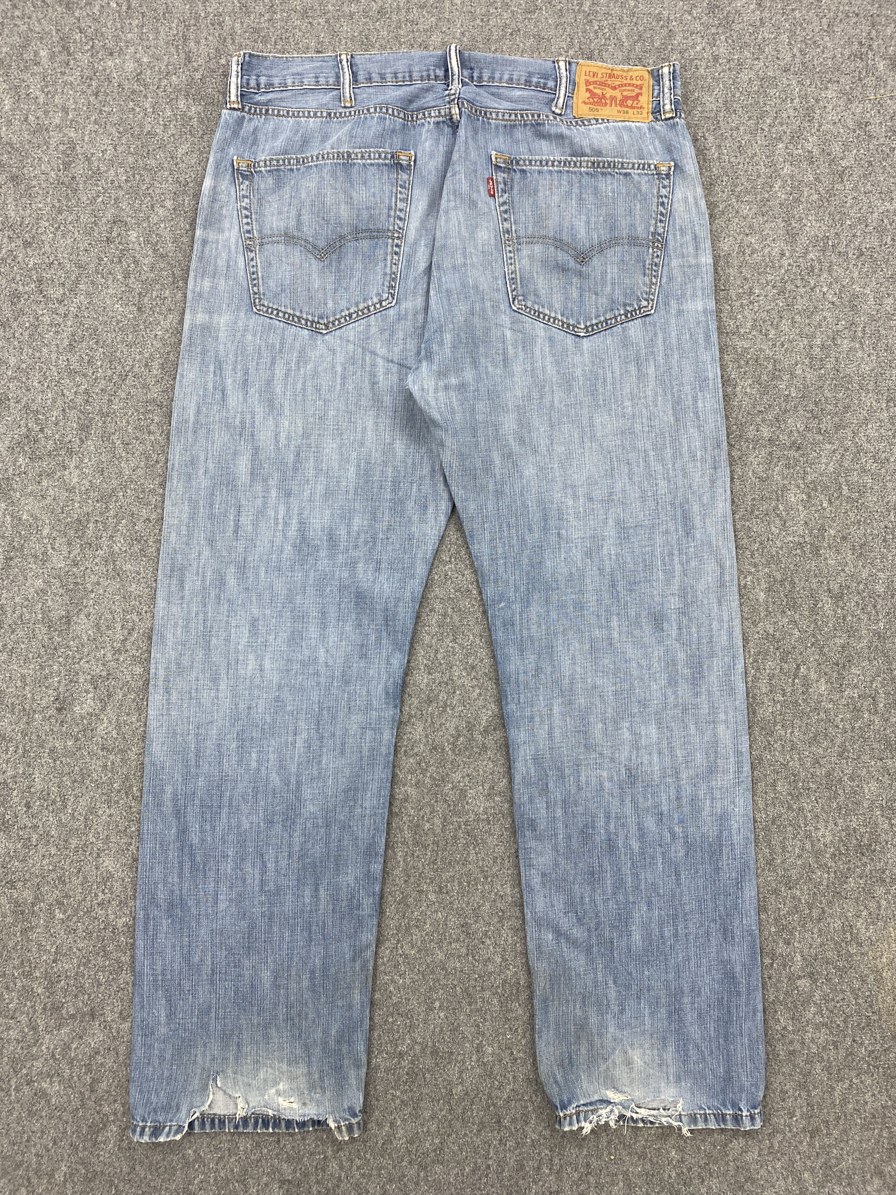 Levi's Vintage Levis 505 Faded Denim Pants DP2673 Size US 30 / EU 46 - 3 Thumbnail