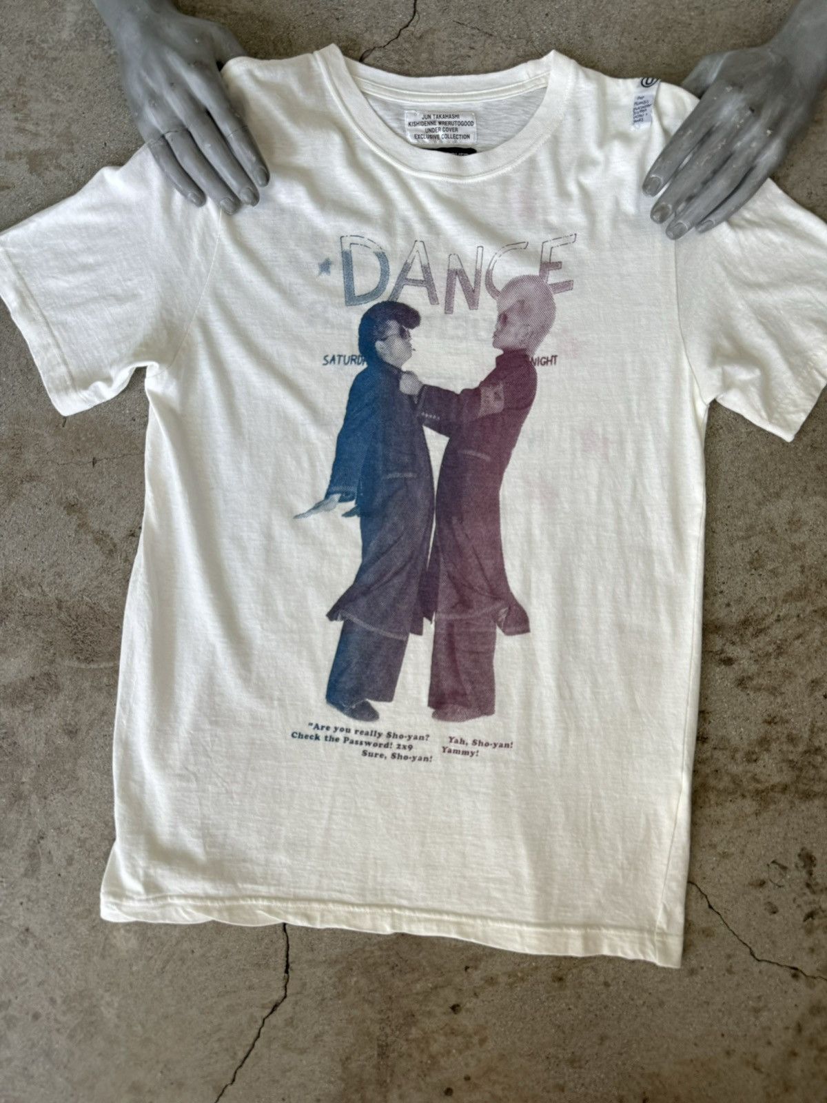image of Archive Undercover X Hysteric Glamour Seditionaries Parody T in White, Men's (Size Medium)