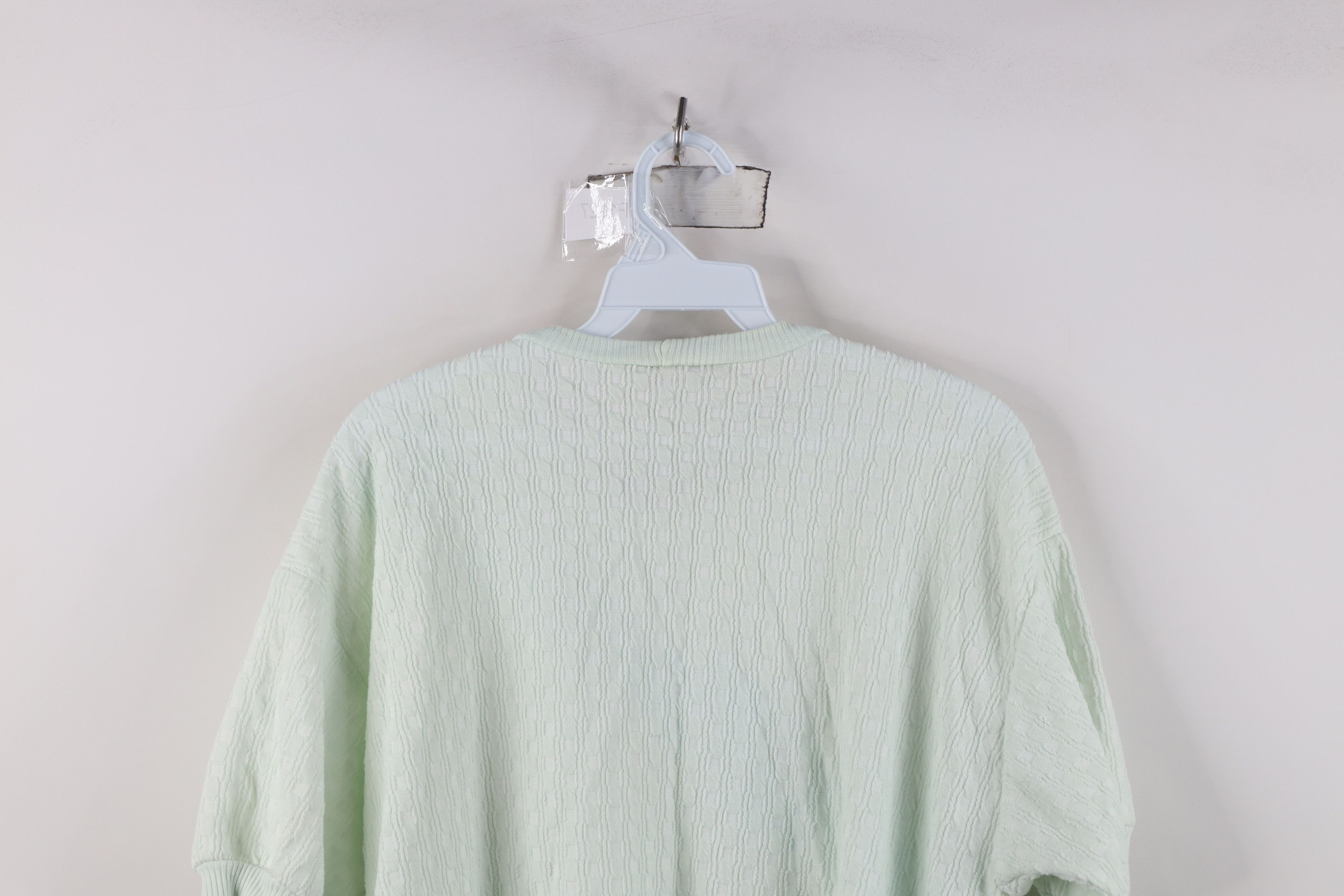 Vintage Vintage 90s Streetwear Knit Short Sleeve Sweatshirt USA Size S / US 4 / IT 40 - 13 Thumbnail